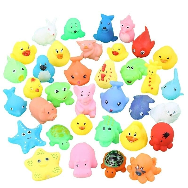 10PCS Cute Animals Swimming Water Toy Set