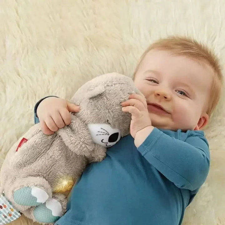 Snuggish Breathing Otter Bear Baby Toy With Light Sound