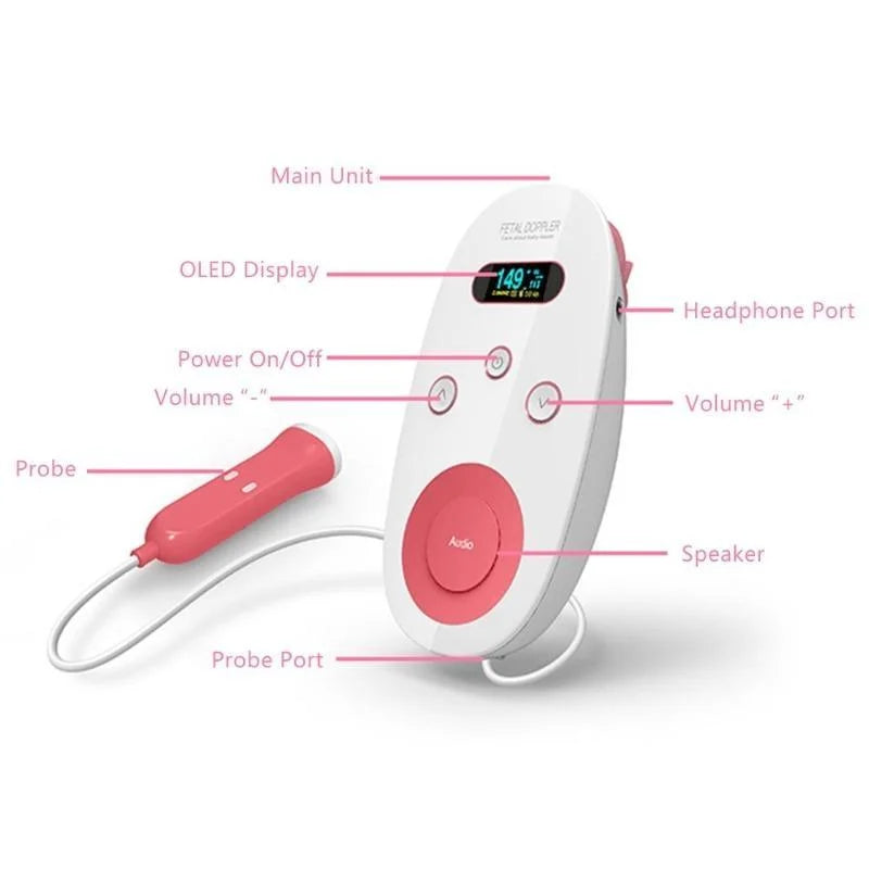 HeartbeatTrack Baby Fetal Doppler