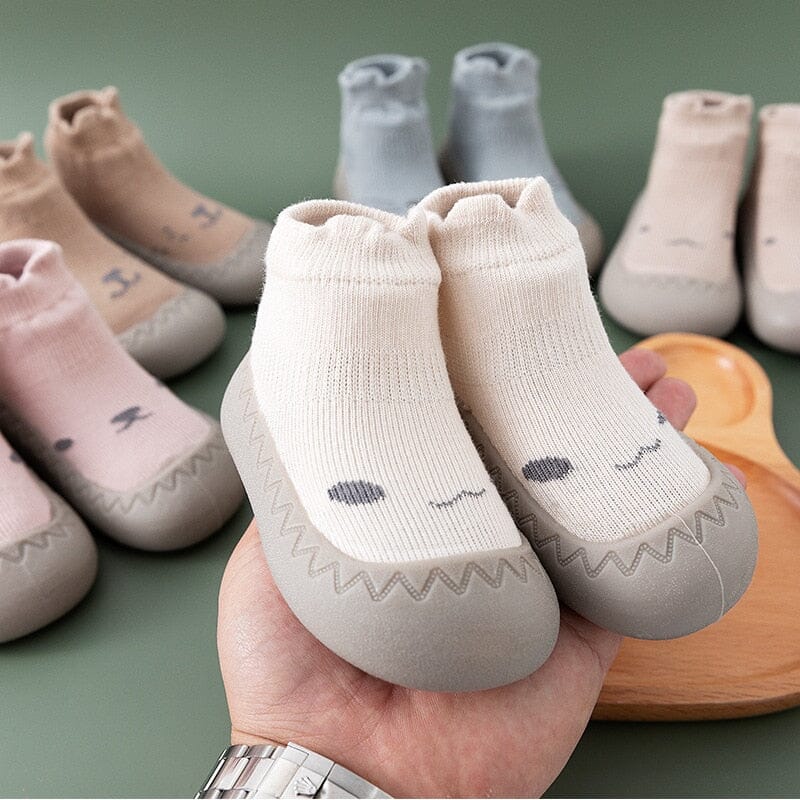 Cartoon-Animated Baby Sock Shoes for First Walkers