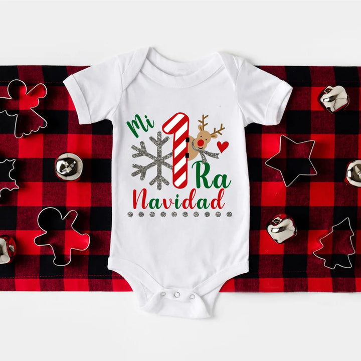 Snuggish My First Christmas Spanish Baby Romper