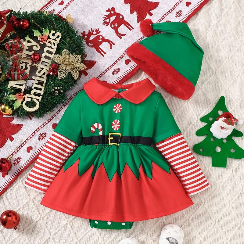 Snuggish Baby Girls Elf Costume Outfit