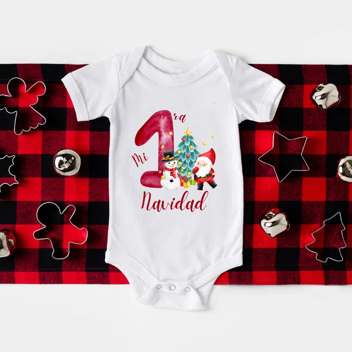 Snuggish My First Christmas Spanish Baby Romper