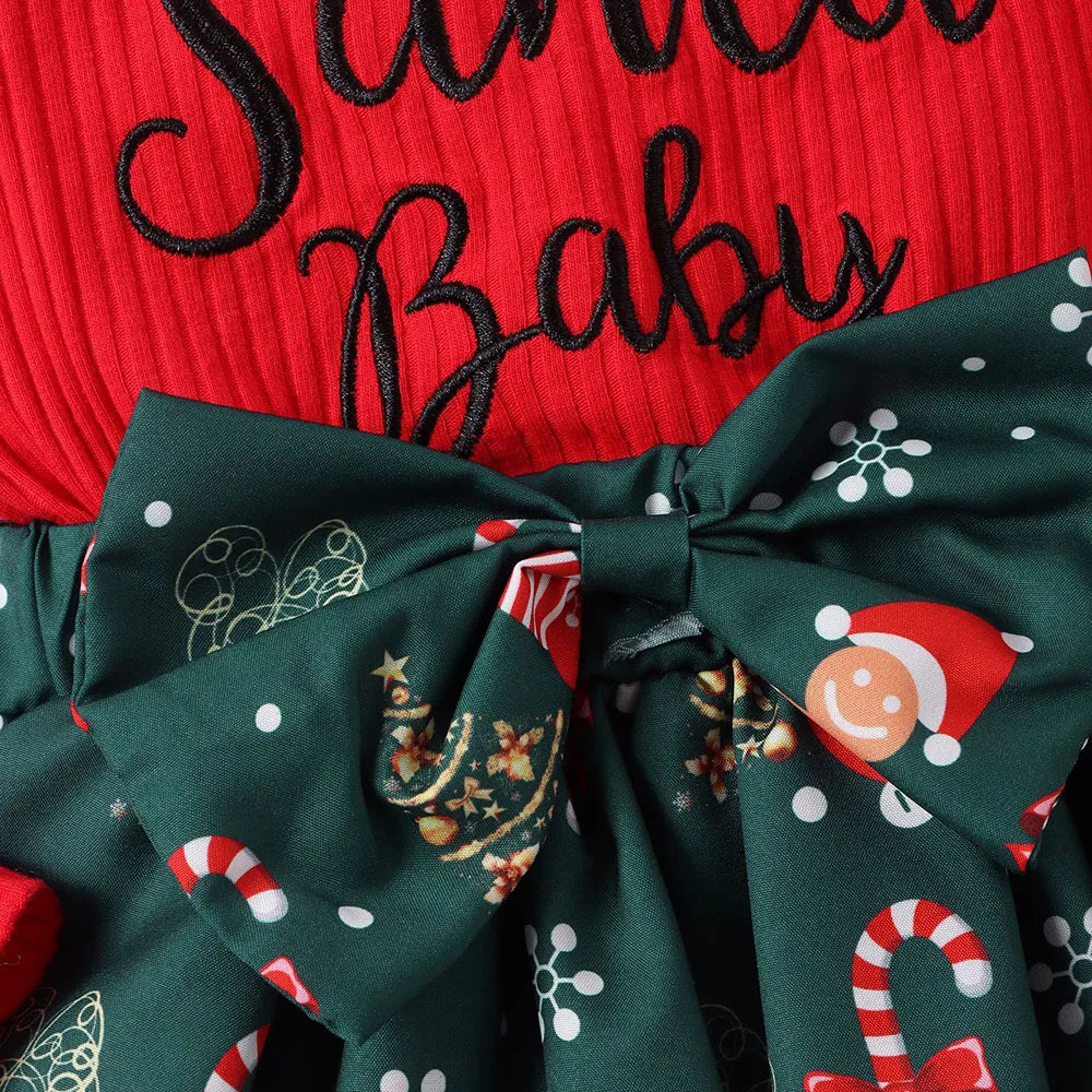 Snuggish Infant Baby Girls Christmas Bodysuit