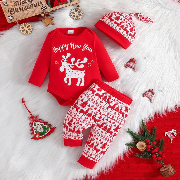 Snuggish 3Pcs Christmas Baby Clothes