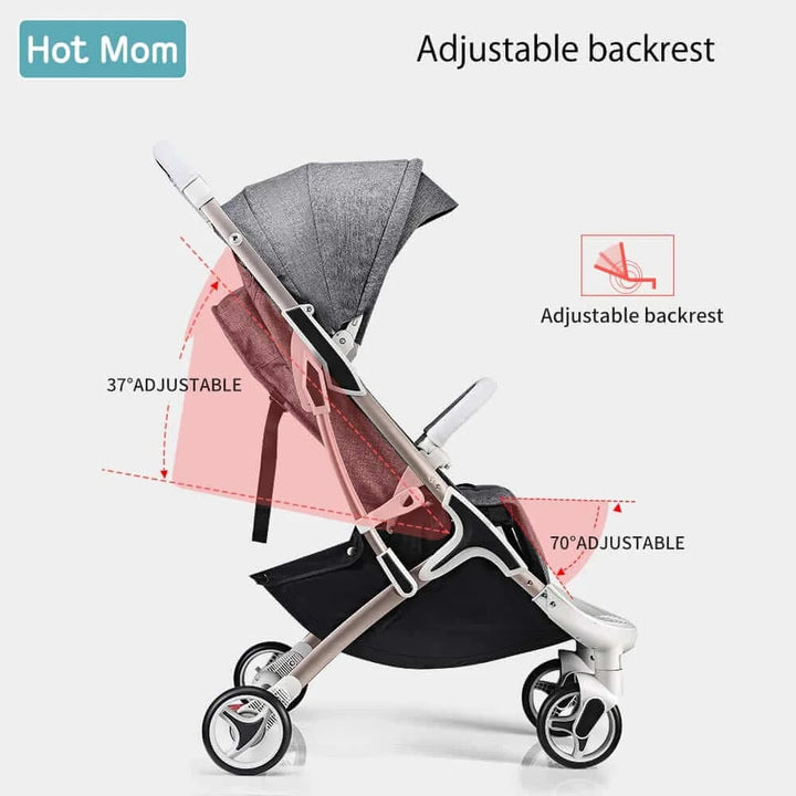 Hot Mom™ Light-Weight Baby Stroller I Baby Mini-Travel Stroller