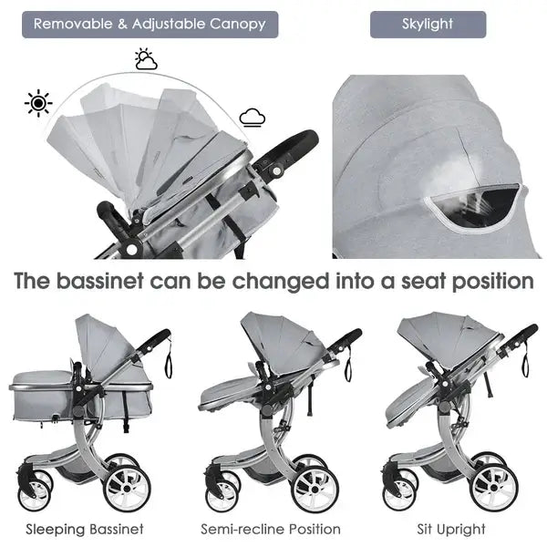 BabyJoy 2 in 1 Convertible Baby Stroller