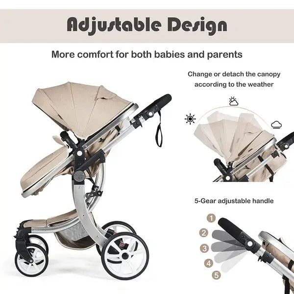 BabyJoy 2 in 1 Convertible Baby Stroller