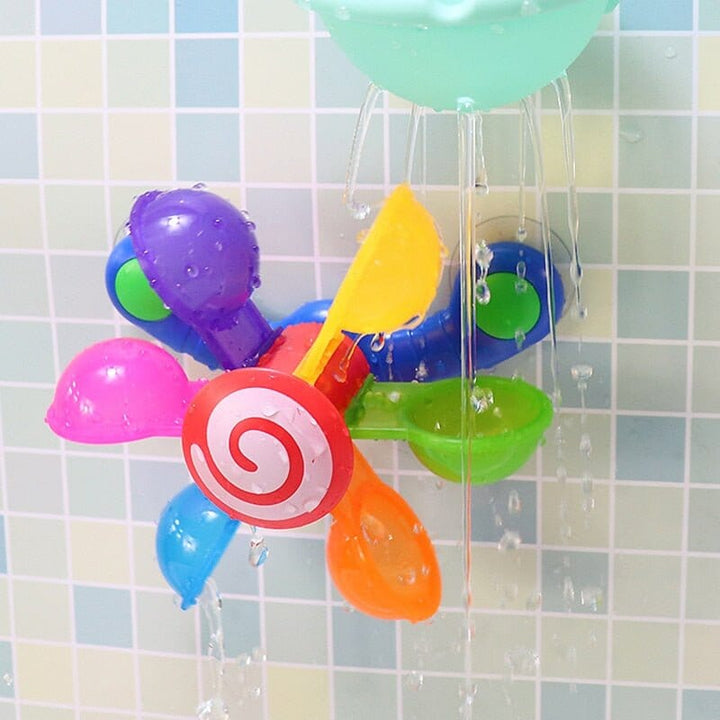 Colorful Waterwheel Bath Toy Set