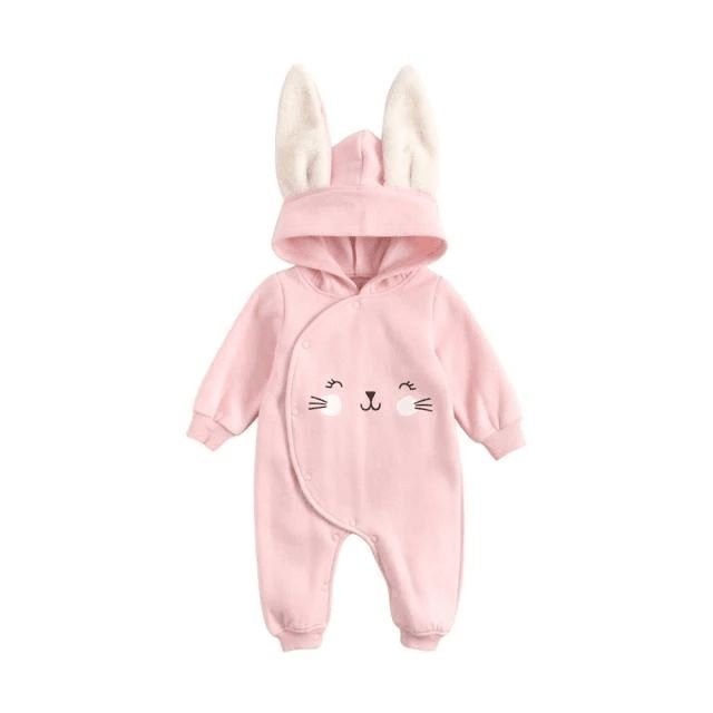 Snuggish Cute Cartoon Autumn Romper Hoodies