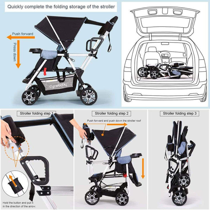 cynebaby™ Baby Stroller For 2 babies