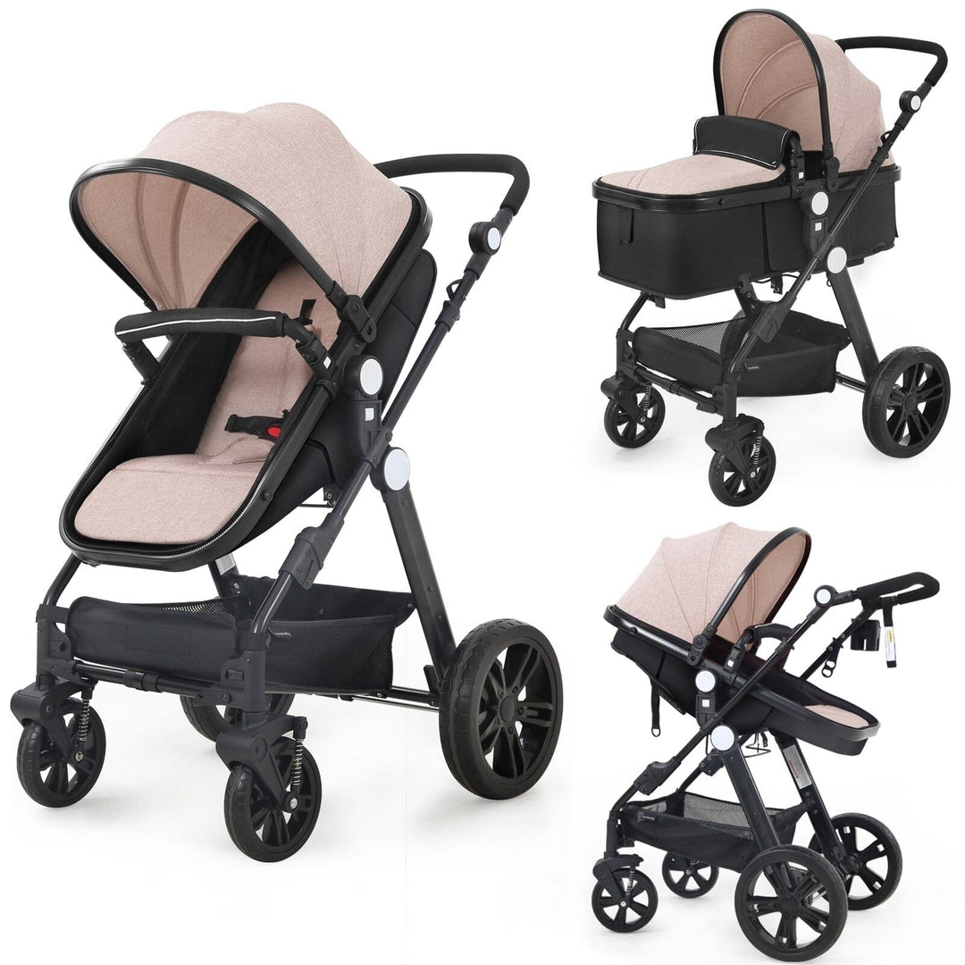 CyneBaby High-view Baby Stroller With Reversible Cradle