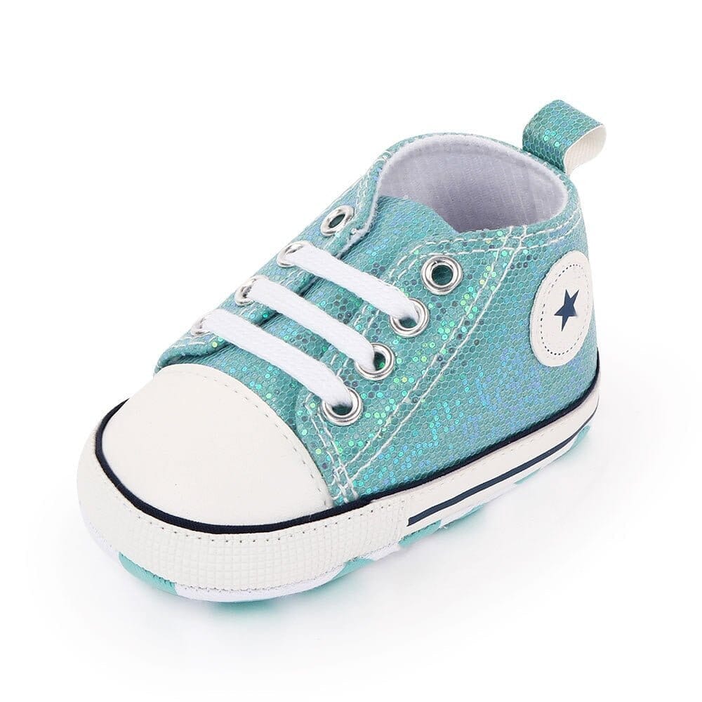 Girls' Bling Canvas Baby Shoes