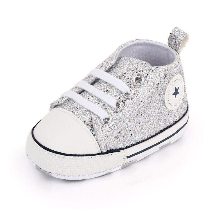 Girls' Bling Canvas Baby Shoes