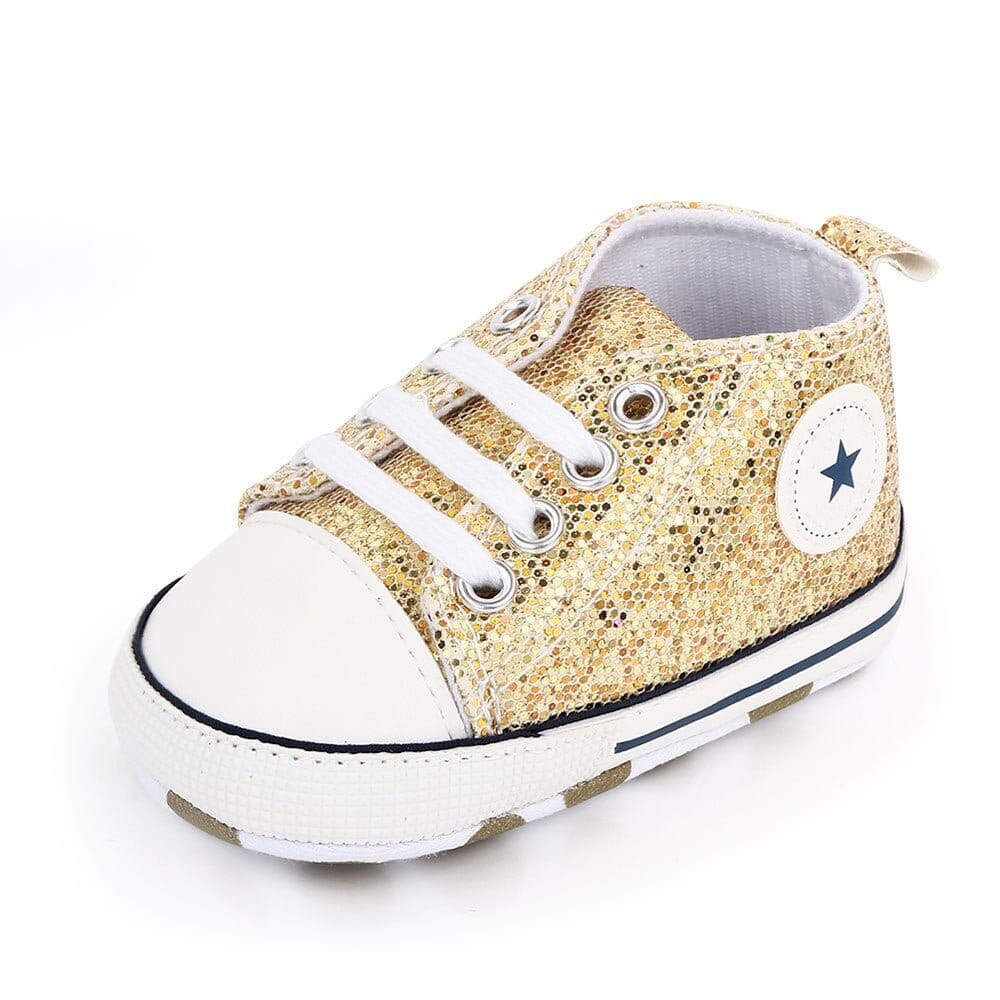 Girls' Bling Canvas Baby Shoes