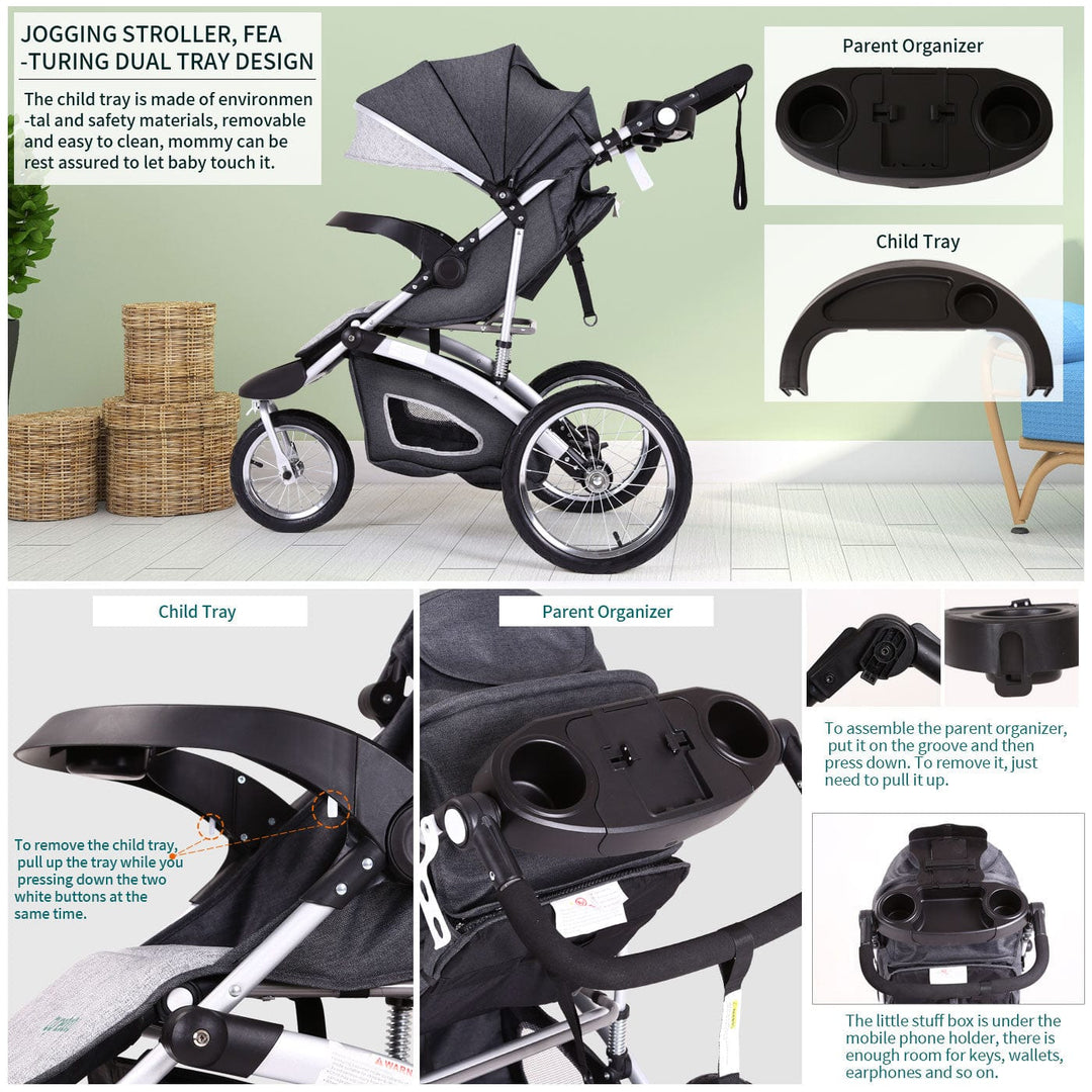 Cynababy™ Fun&Run® Jogging Baby Stroller I Ultra-Light Stroller For Your Travel Journey