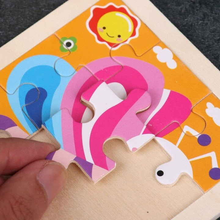 Kids Wooden Puzzle - Cartoon Animal