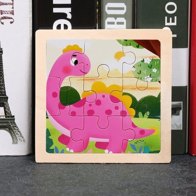 Kids Wooden Puzzle - Cartoon Animal