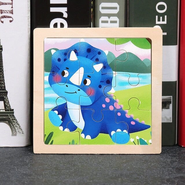 Kids Wooden Puzzle - Cartoon Animal